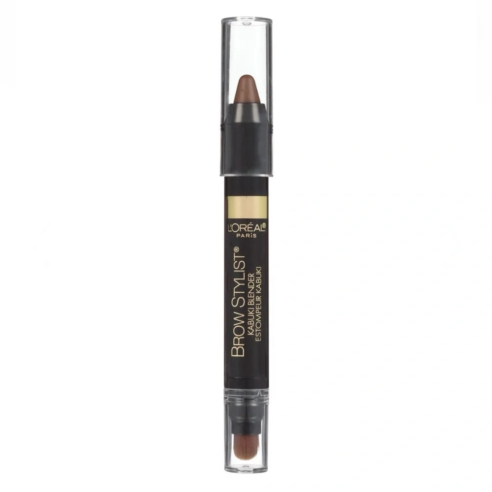 NEW L'Oreal Paris Brow Stylist Kabuki Blender Brow Crayon & Blender 313 Brunette